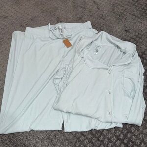 Skims pajama set- Celeste color